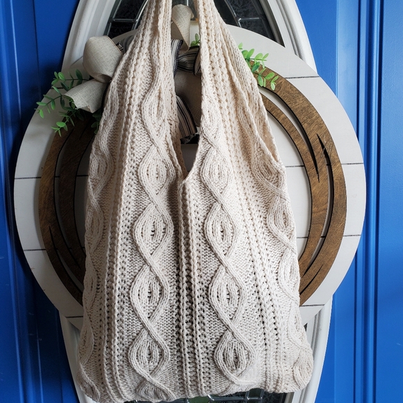 Vintage Knitted Boho Shoulder Bag - Picture 9 of 11